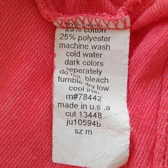 Allen Allen Dolman Sleeve Tunic in Coral - Picture 9 of 12